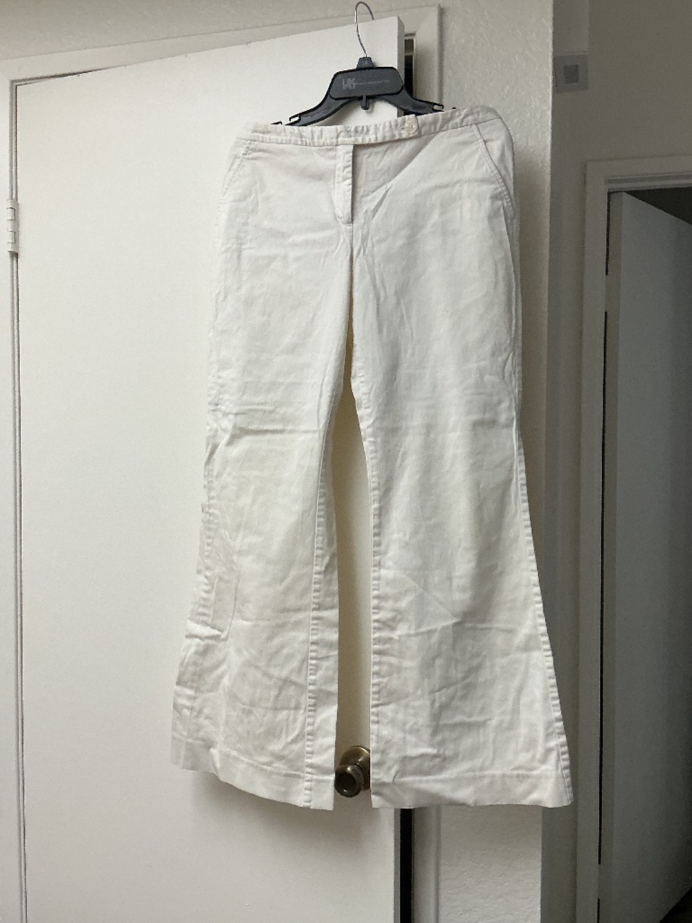 The Limited Drew cut vintage pants off white size 12 R 1990 wide leg